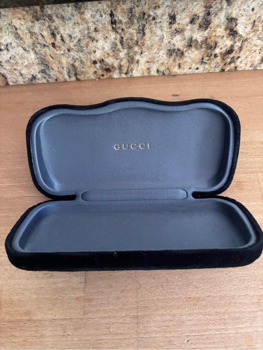 Gucci Black Velvet Eyeglass Case